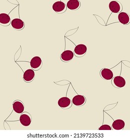 Cherry abstract background - vector image