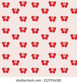 cherry all over print design for print