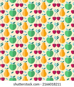 Patrón de verano de manzana de cerezo