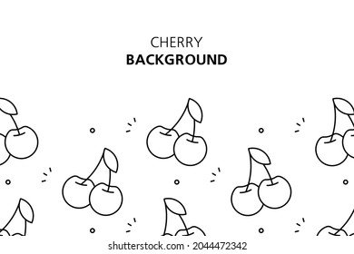 Fondo de cerezo. Diseño de iconos. Elementos de plantilla. aislado en fondo blanco