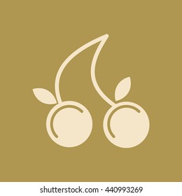 Cherry Or Berry Icon. Eps-10.