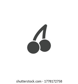 cherry, berry icon vector illustration