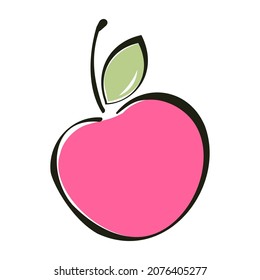 Ilustración vectorial de boceto de cerezo. Desierto dulce dibujado a mano