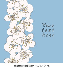 cherry bloom retro decoration