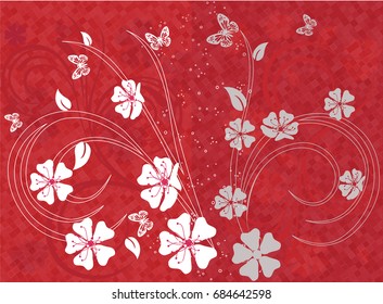 Cherry blossom background.