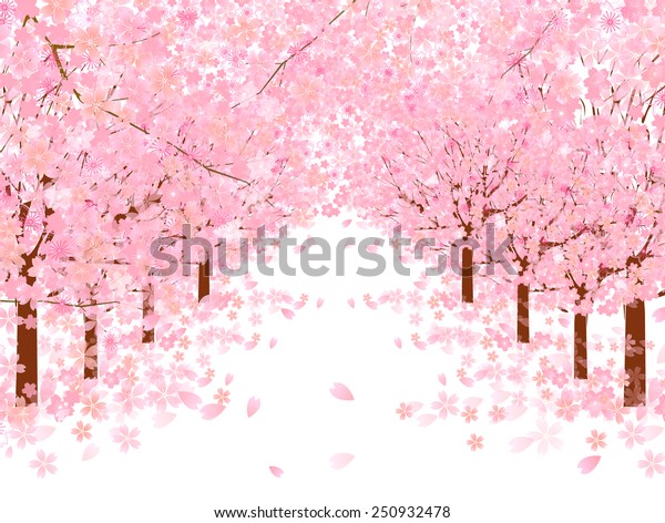桜の背景 のベクター画像素材 ロイヤリティフリー