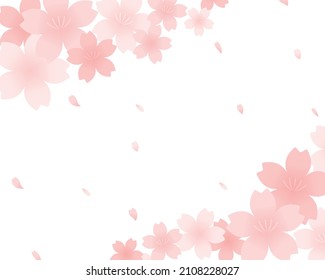 Cherry blossom background frame with spring image. In this page, We offer the clip art of pink color, flower and cuteness.