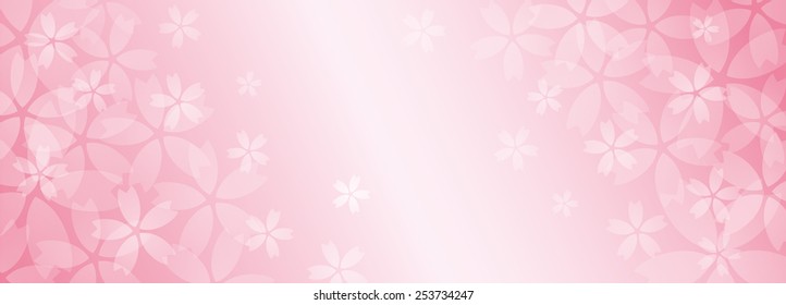 Cherry blossom background image / vector illustration