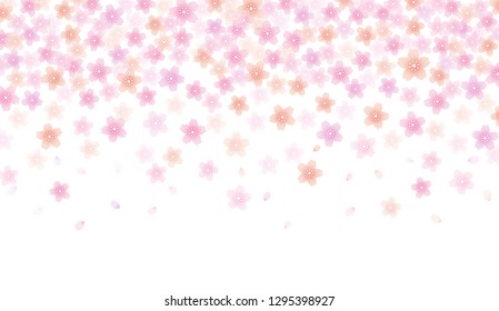 Cherry blossom background material