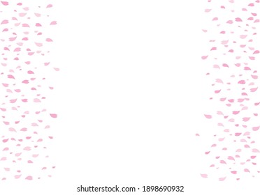 Cherry blossom background material illustration