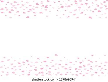 Cherry blossom background material illustration