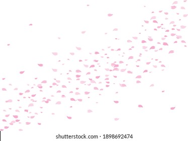 Cherry blossom background material illustration