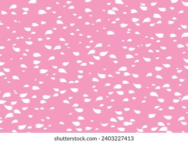 Cherry blossom background material illustration
