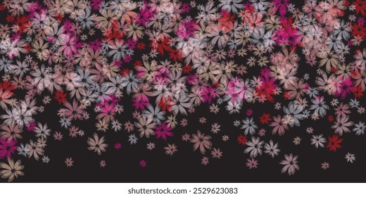 Cherry blossom background material illustration Hanami. Japanese culture. Romantic concept. Sakura viewing. 