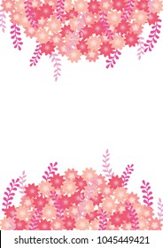 Cherry blossom background vector design.