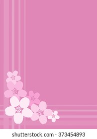 Cherry blossom background, vector illustration with copy space.