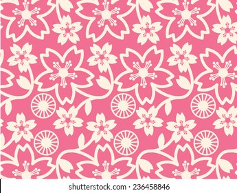 cherry blossom background vector/illustration