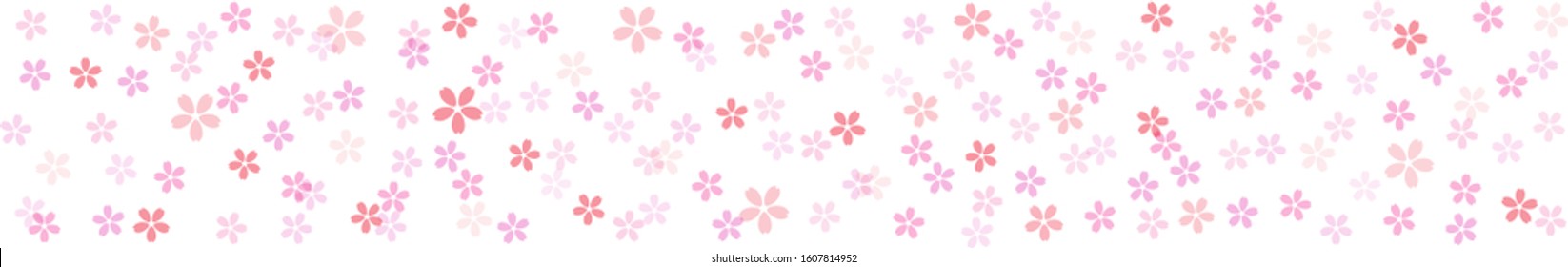 Cherry blossom border background material