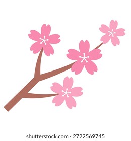 Rama de cerezo icon_Ilustración vectorial