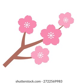 Rama de cerezo icon_Ilustración vectorial
