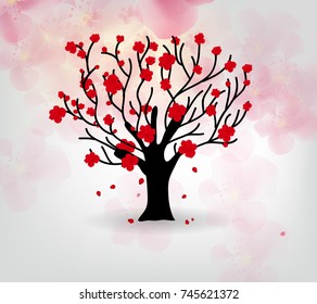 Cherry blossom for Chinese New Year and lunar new year 2018