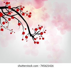 Cherry blossom for Chinese New Year and lunar new year 2018