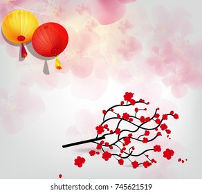 Cherry blossom for Chinese New Year and lunar new year 2018