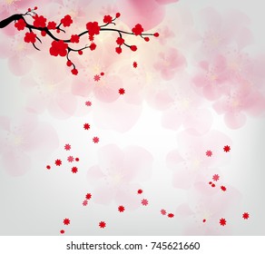 Cherry blossom for Chinese New Year and lunar new year 2018