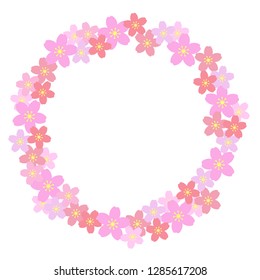 Cherry Blossom Circle Frame