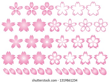 Cherry blossom design material