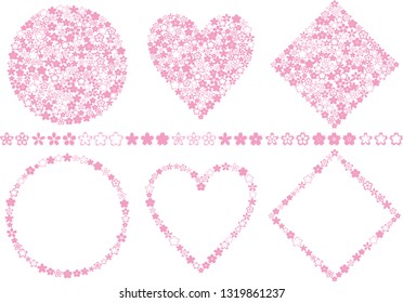 Cherry blossom design material