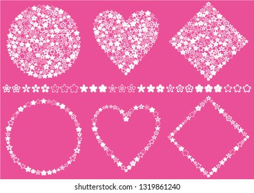 Cherry blossom design material