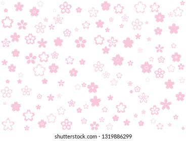 Cherry blossom design material
