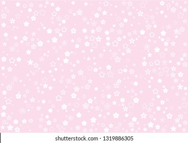 Cherry blossom design material