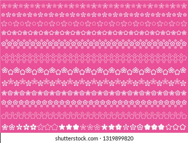 Cherry blossom design material