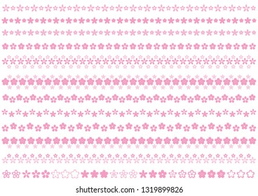 Cherry blossom design material