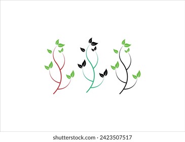 Cherry blossom design vector templete,