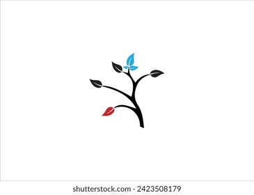 Cherry blossom design vector templete,