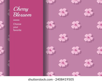 cherry blossom element vector pattern white day easter flower Asian japanese