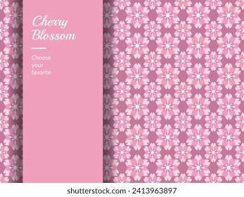 cherry blossom element vector pattern white day easter flower Asian japanese