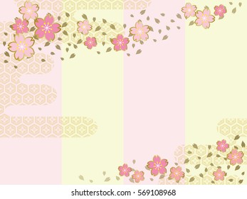 Cherry blossom flower background.