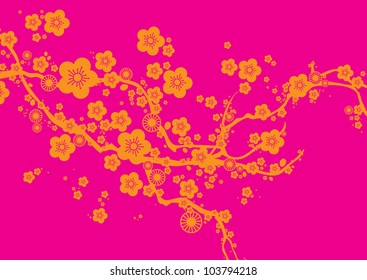 cherry blossom flower vector/illustration