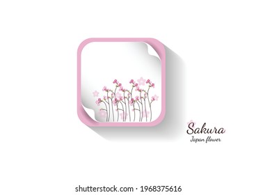 Flores de flores de cerezo. El fondo de las flores rosadas de Sakura.