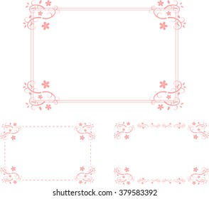 Cherry blossom frame