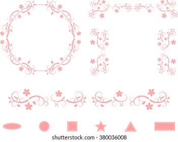 Cherry blossom frame