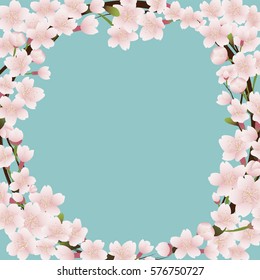 Cherry blossom frame
