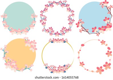 Cherry blossom frame material set