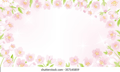 Cherry Blossom frame - round