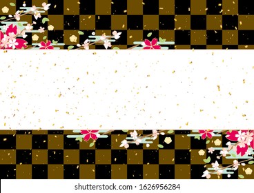 cherry blossom and golden confetti for cerebration