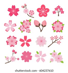 Cherry Blossom Icon Set